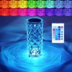 Crystal Table Lamp RGB Color Changing Night Touch Light