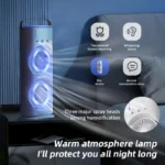 Portable USB Dual Fan Air Cooler with Cooling & Humidifying Function