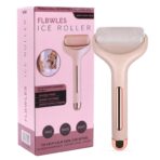 Ice roller face massager for puffiness relief and facial skin care