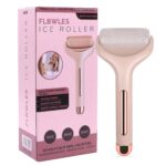 Ice roller face massager for puffiness relief and facial skin care