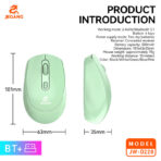Jeqang JW-D228 Mini Optical USB Dual-Mode Mouse Battery Operated BT and 2.4G Wireless Compatible with Computers Laptops - Image 2