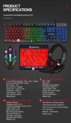 T-WOLF TF800 4 in 1 Four-Piece Gaming Accessories Pack - Image 3