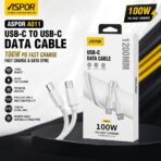 ASPOR A011 100W Fast Charging Type-C to Type-C Data Cable
