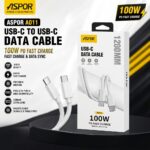 ASPOR A011 100W Fast Charging Type-C to Type-C Data Cable